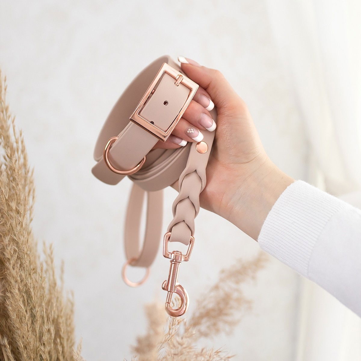 Tyylivoitto Classy narrow collar, nude