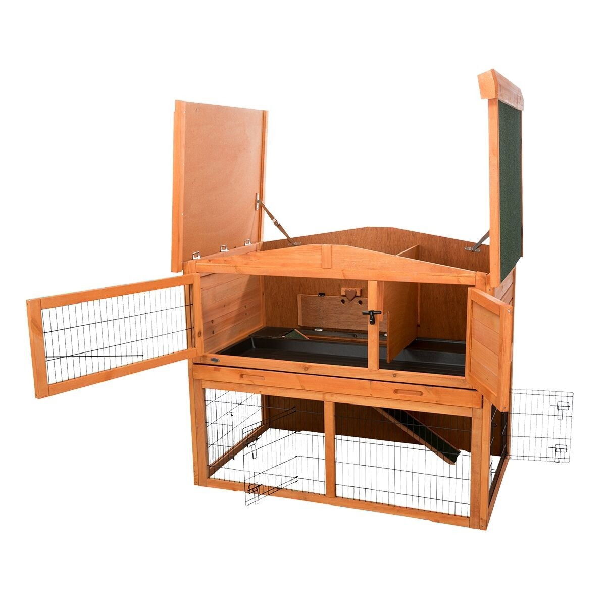 Trixie Natura small anim hutch 2 sto od run br
