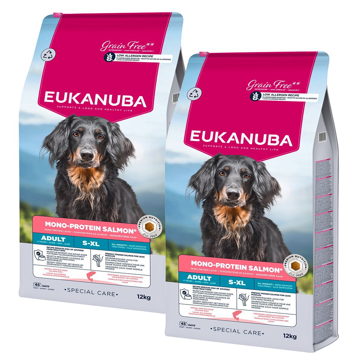 Eukanuba Daily Care Adult Mono Protein Salmon 2 x 12kg