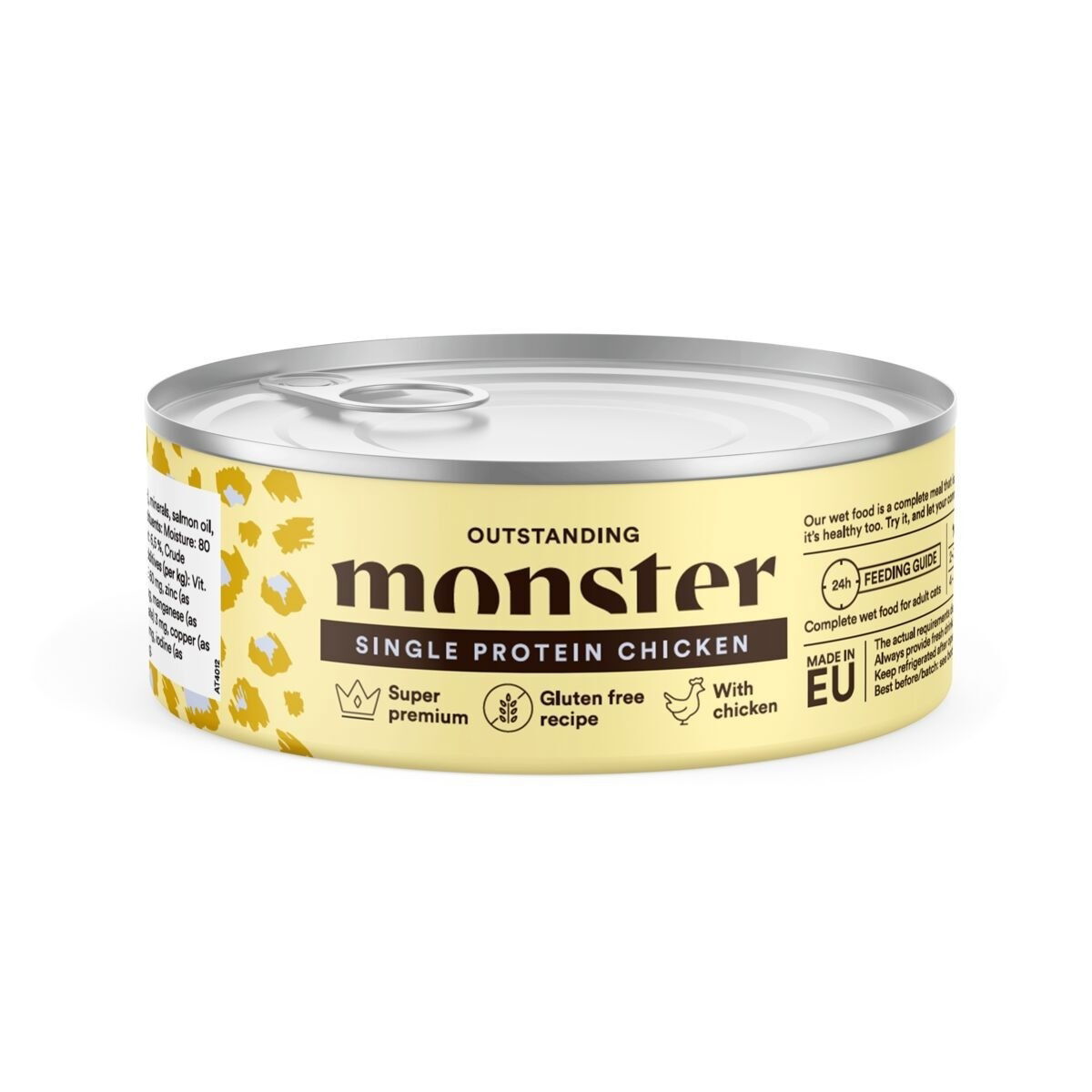 Monster Cat Adult Single Protein Kylling Burk 100g 