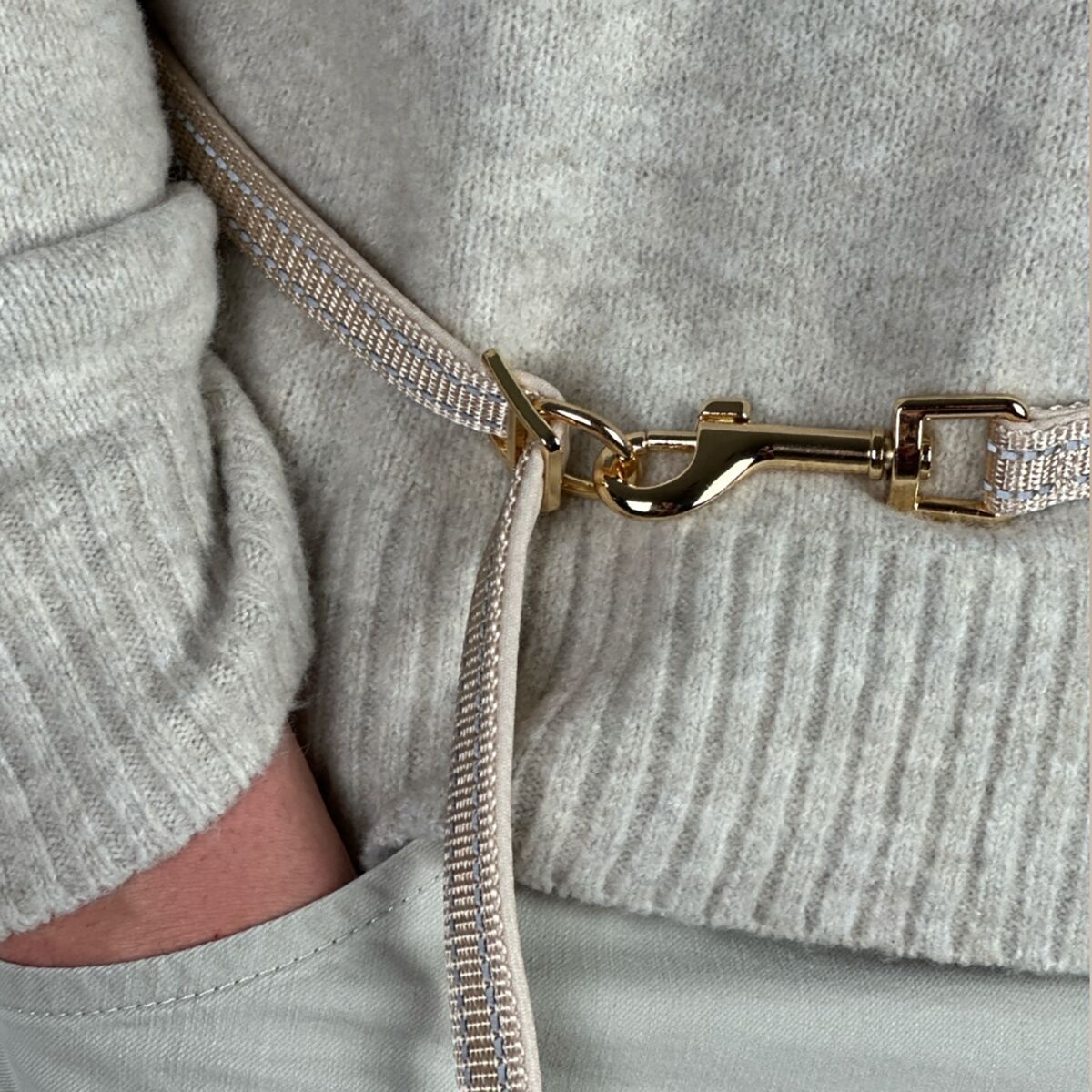 Trufois Adjustable Leash Beige