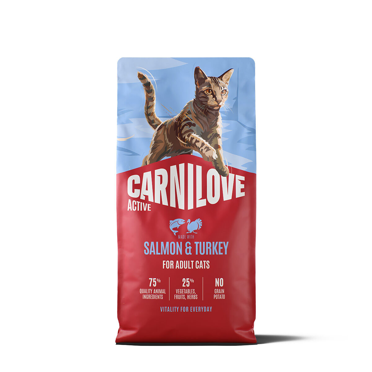 CARNILOVE ACTIVE cat dry made with salmon & turkey for adult all breeds