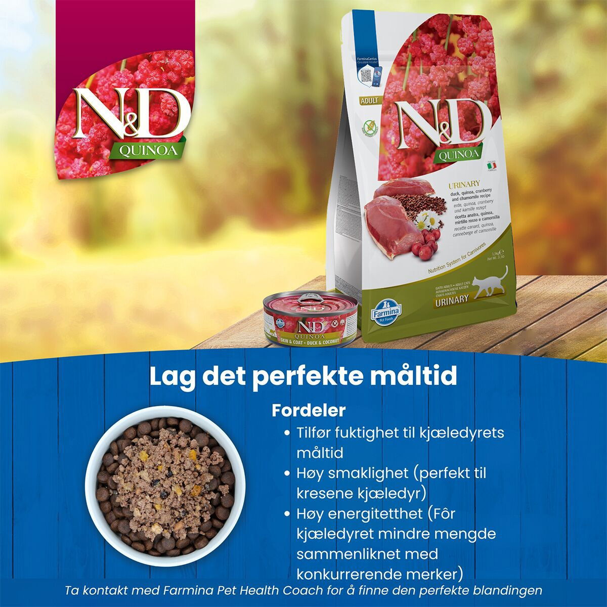 N&D Quinoa Cat Urinary Duck