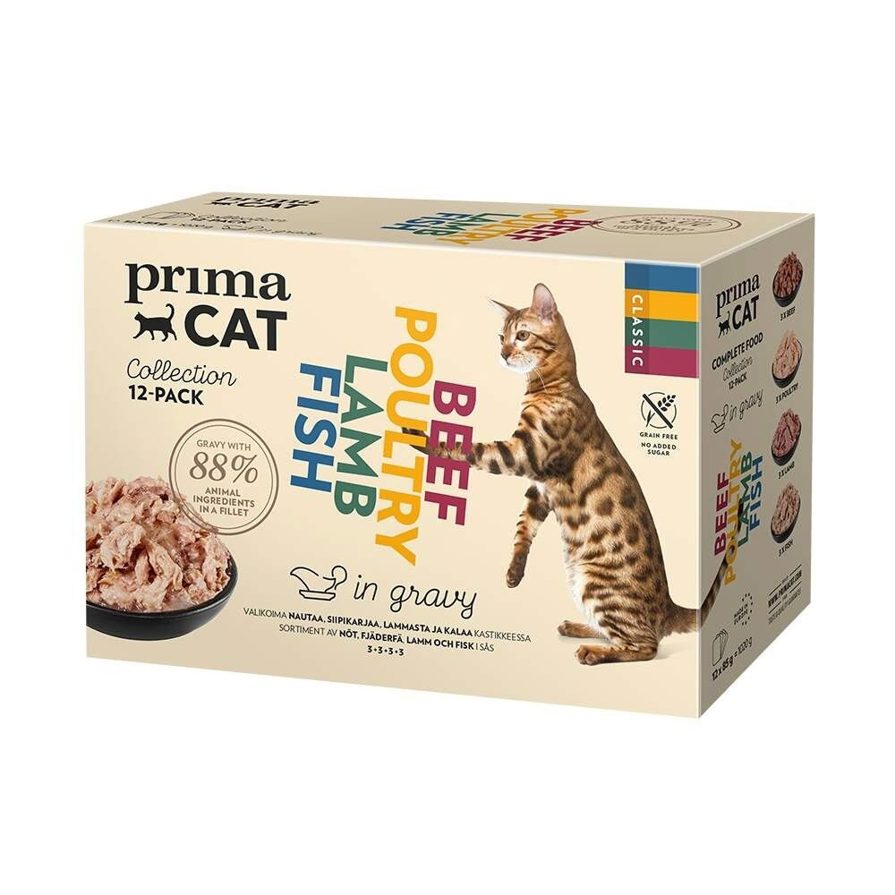 Prima Cat Classic multipack i Sås 
