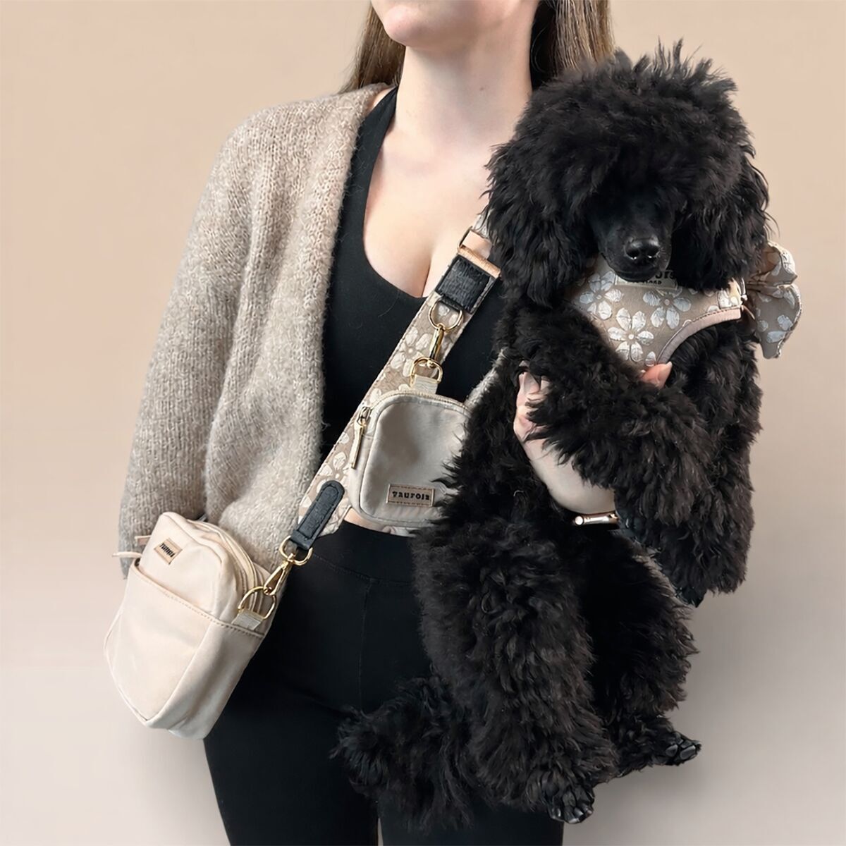 Trufois Dog Walking Bag Beige