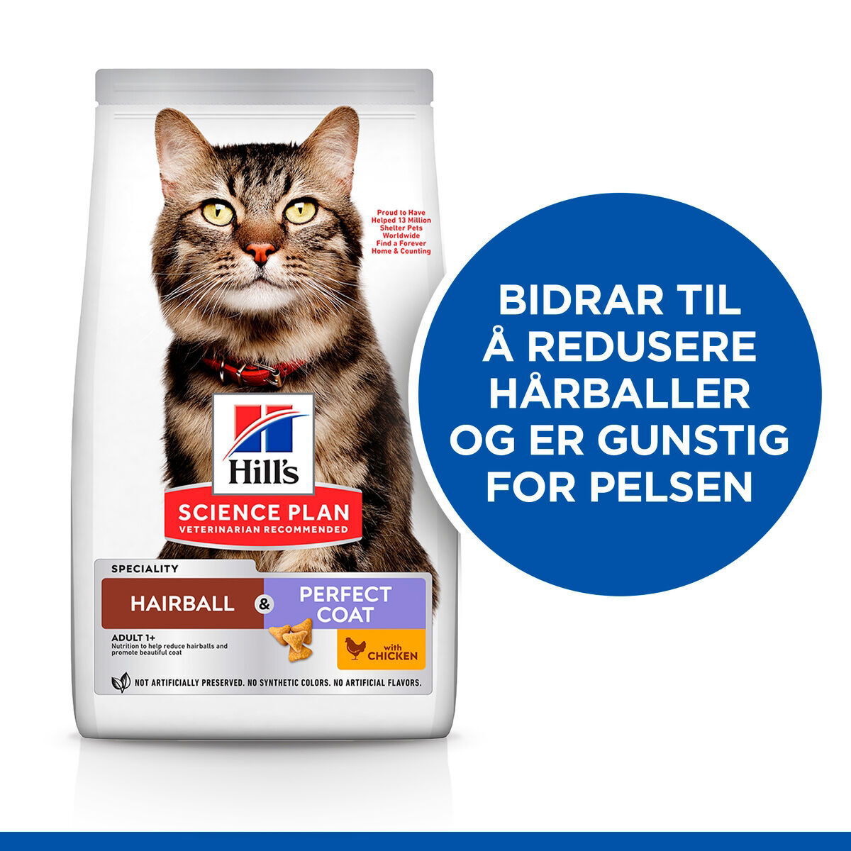 Hill's SP Feline Adult Hairball & Perfect Coat Chicken 