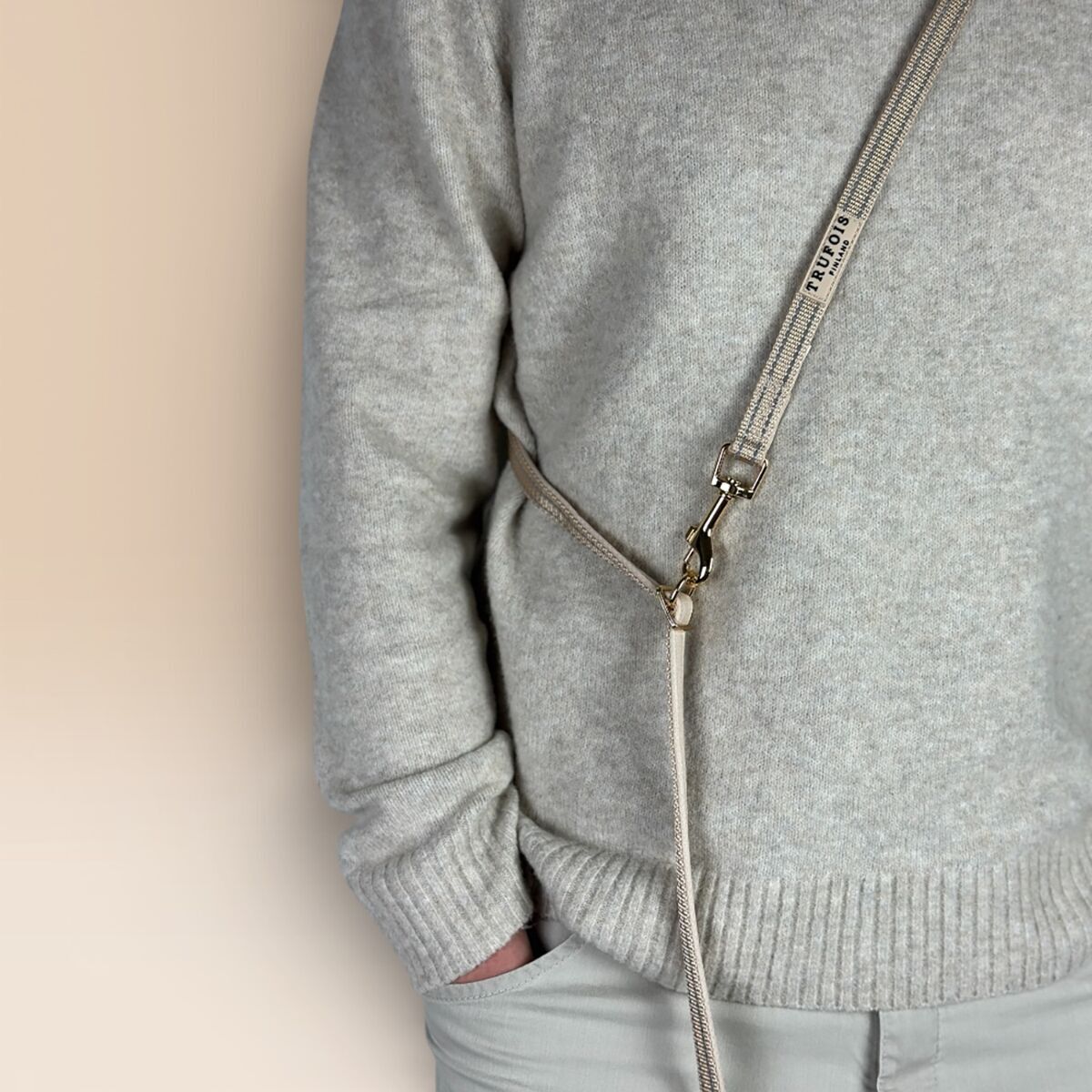 Trufois Adjustable Leash Beige