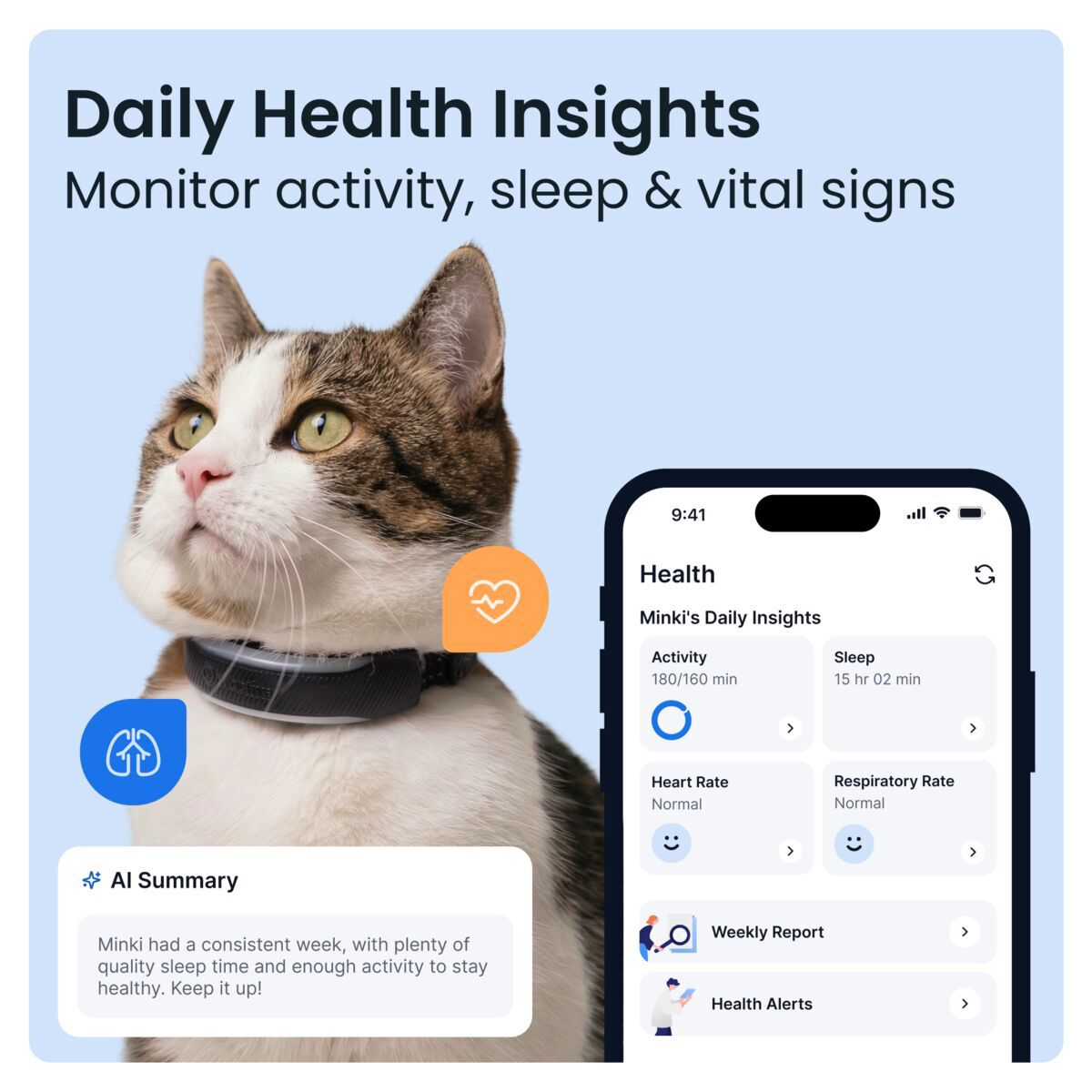 Tractive CAT 6 Mini – GPS Tracker & Health Monitor