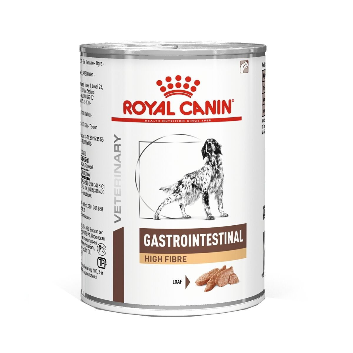 Royal Canin Veterinary Diets Gastrointestinal High Fibre Loaf Can våtfôr til hund