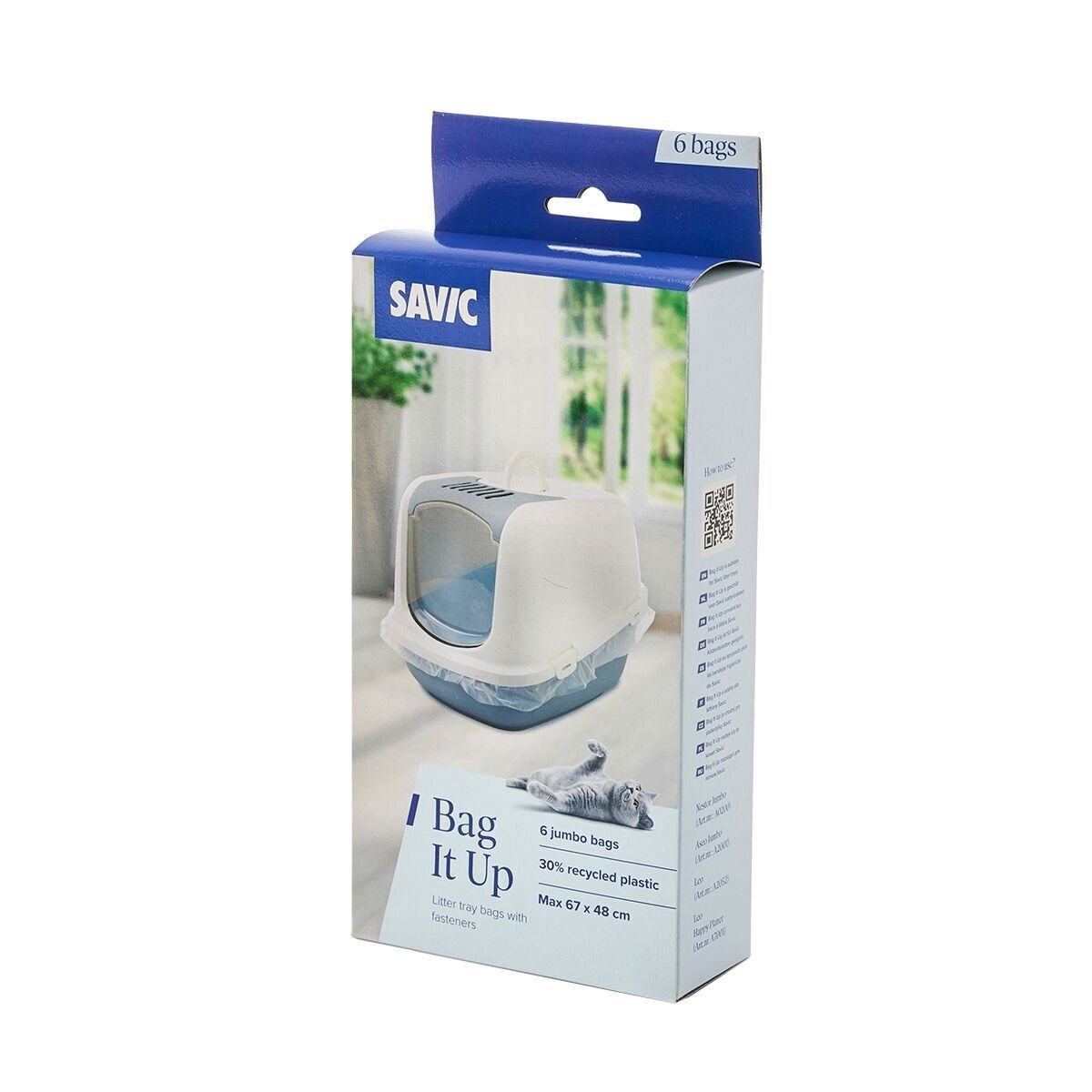 Bag It Up Jumbo litter tray bags, 6 pcs