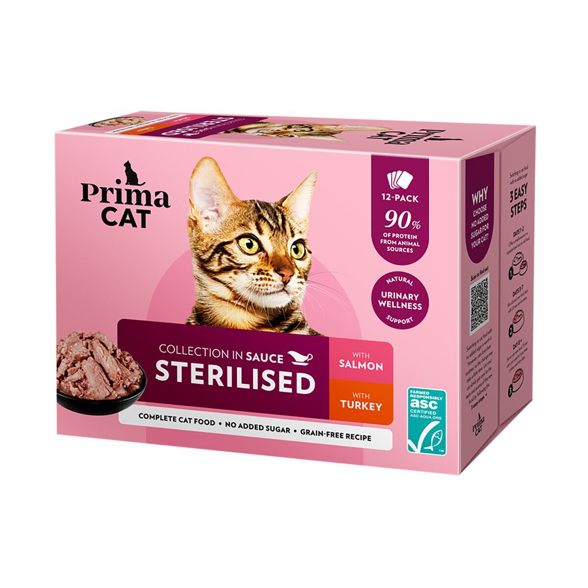 PrimaCat Classic Sterilized Gravy 12 x 85 g - Kattemat for sterilisert katt