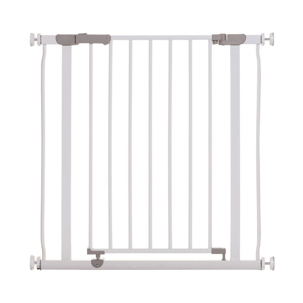Basic Sturdy adjustable dog gate standard white 76 x 75-81 cm
