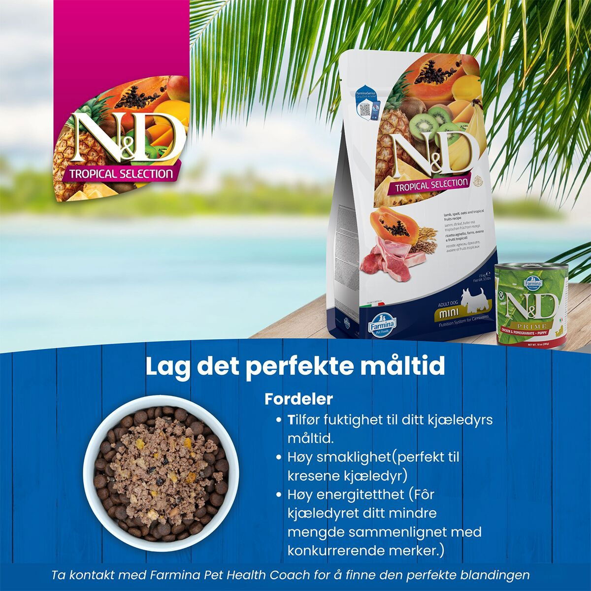 N&D Dog Tropical Lamb Small 5kg