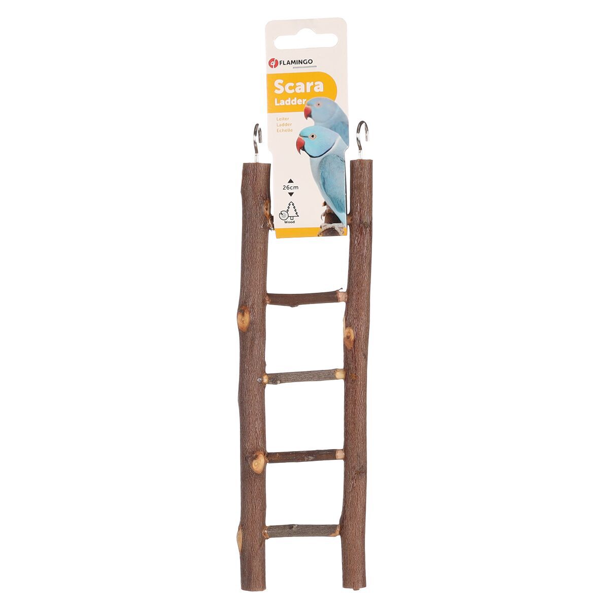 Flamingo Parakeet toy Scara Ladder