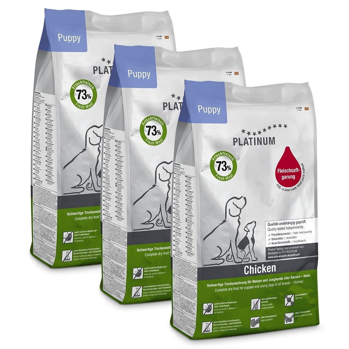 Platinum Puppy Chicken 3x5kg