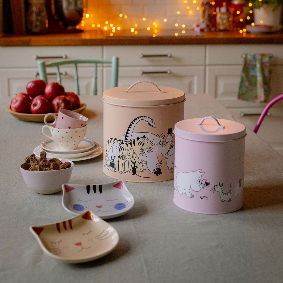 Basic CatFace ceramic saucer beige