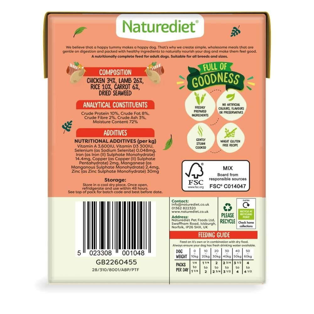 Naturediet Feel Good kylling & lam