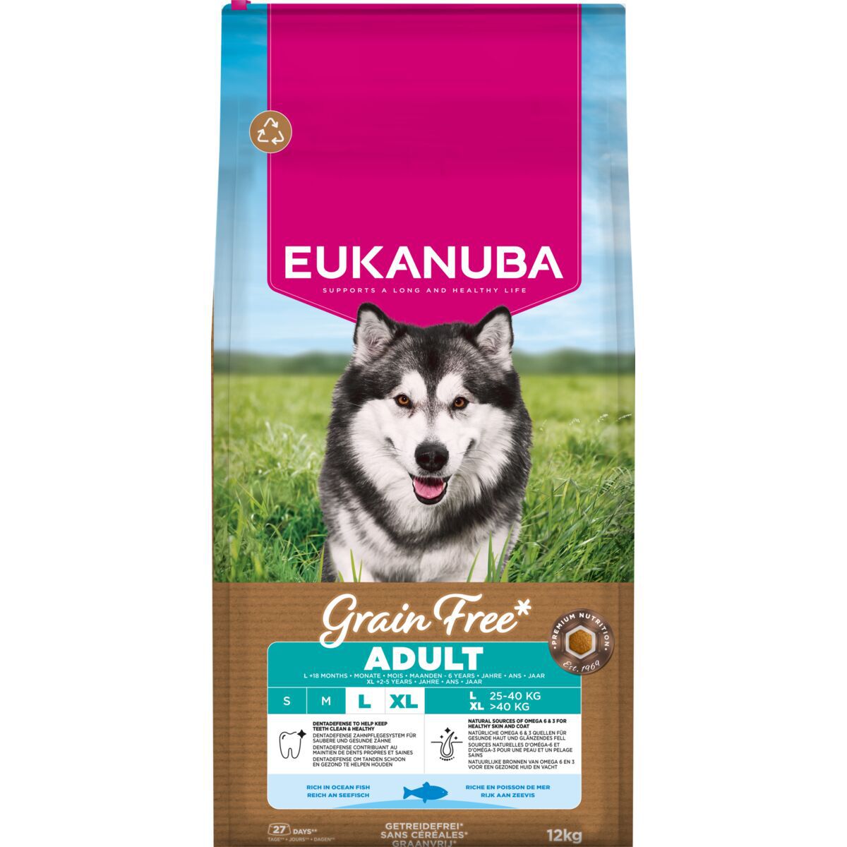 Eukanuba Grain Free Adult Large & Extra Large Breed Ocean Fish 3 kg