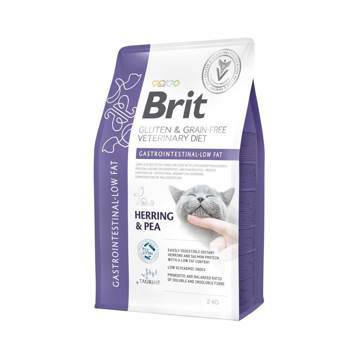 Brit GF Veterinary Diets Cat Gastrointestinal-Low fat