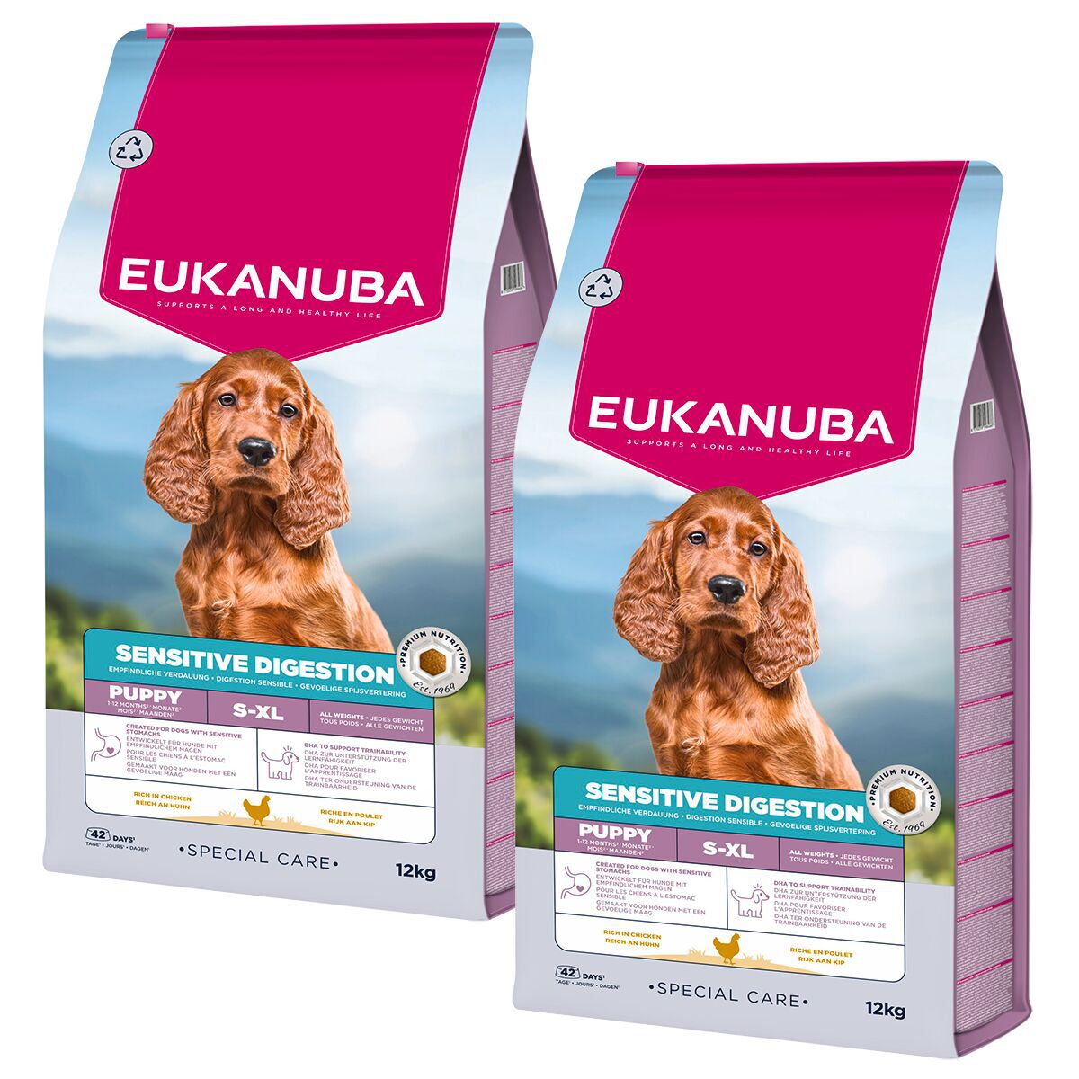 Eukanuba Daily Care Puppy Sensitive Digestion 2 x 12kg