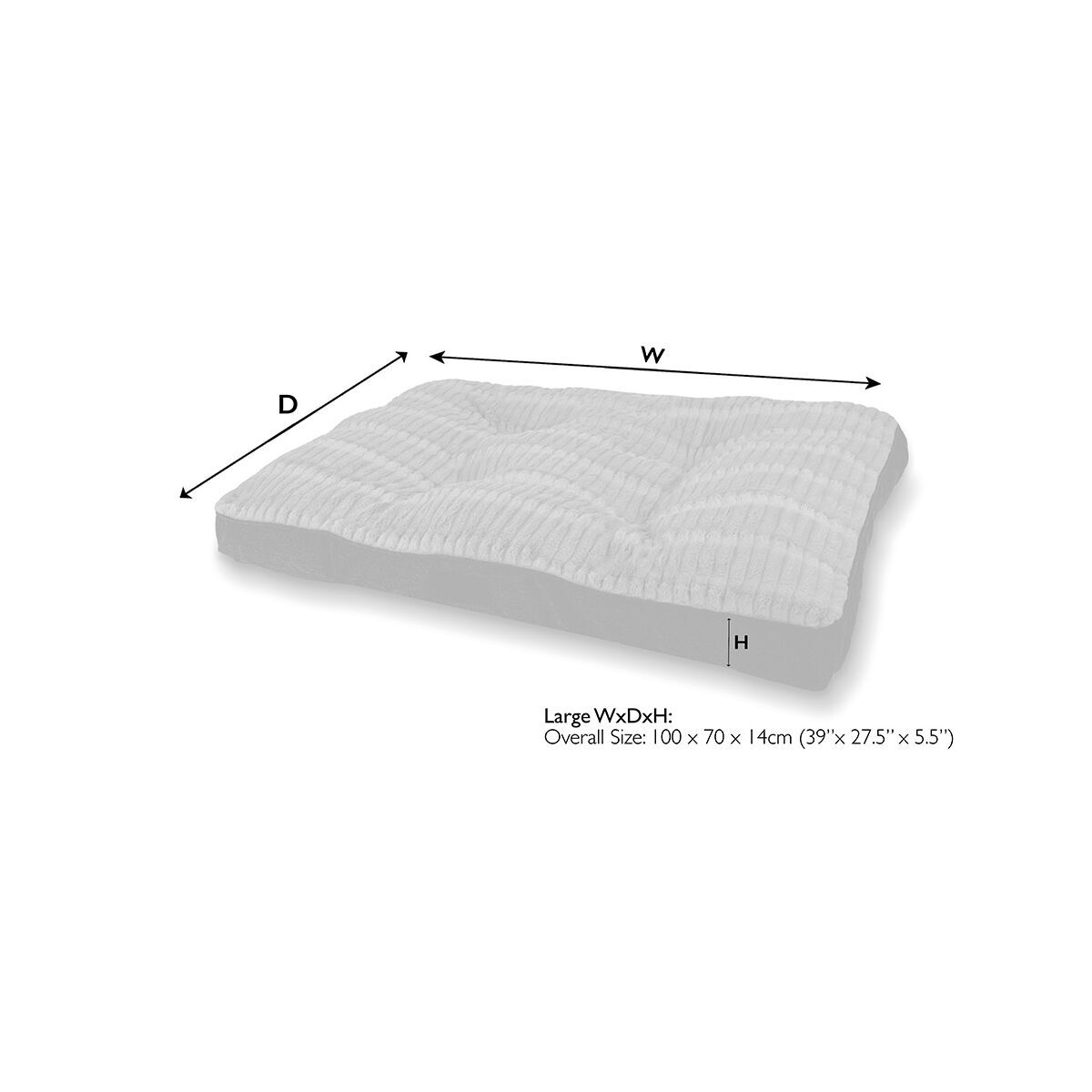 Scruffs Ellen mattress light gray