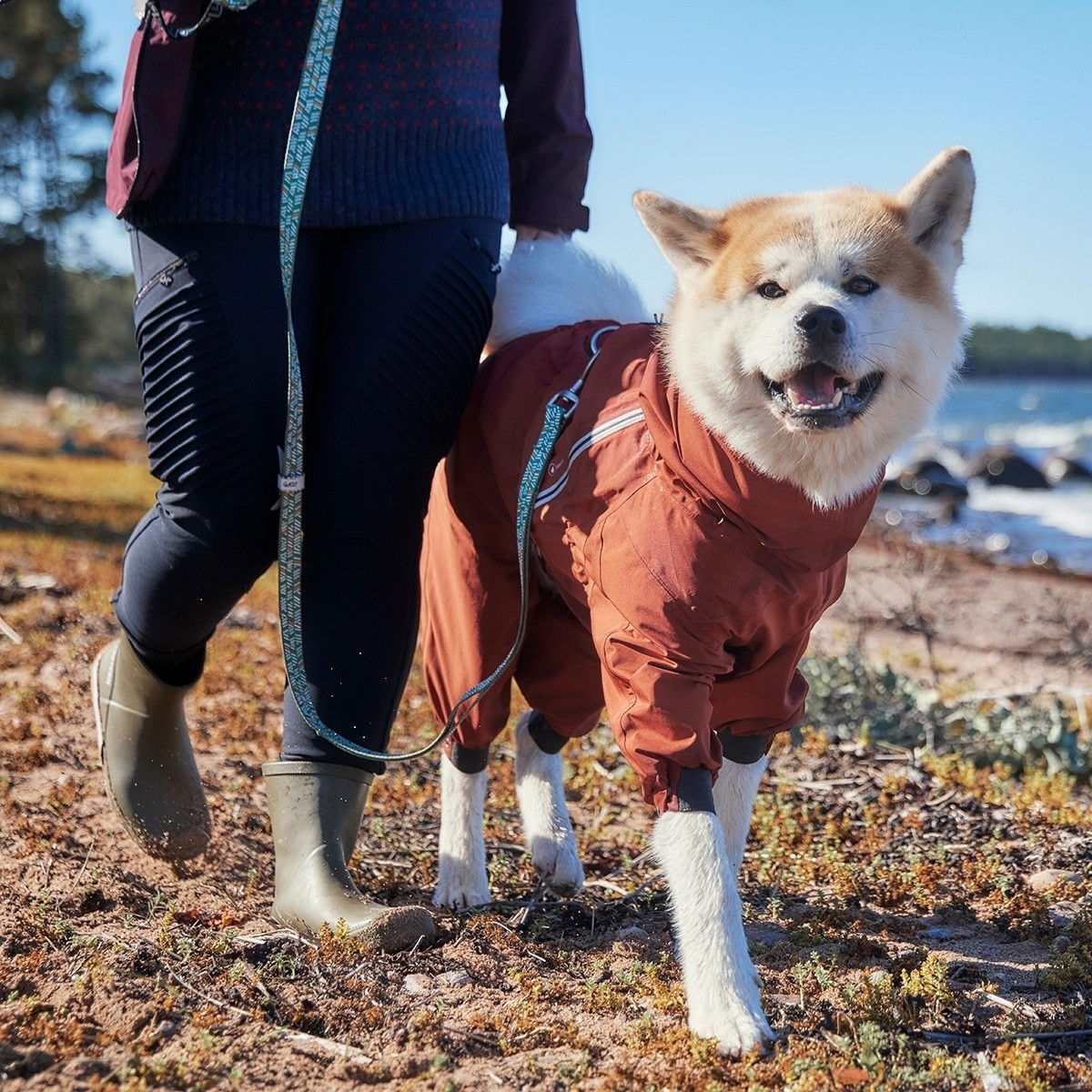 Hurtta Mudventure ECO overall, cinnamon