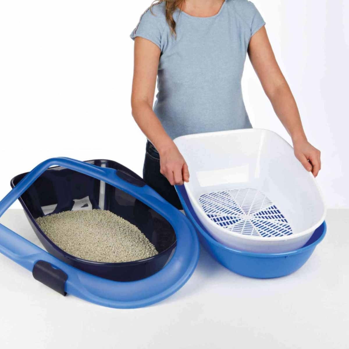 Trixie Berto litter tray, grey/pastel