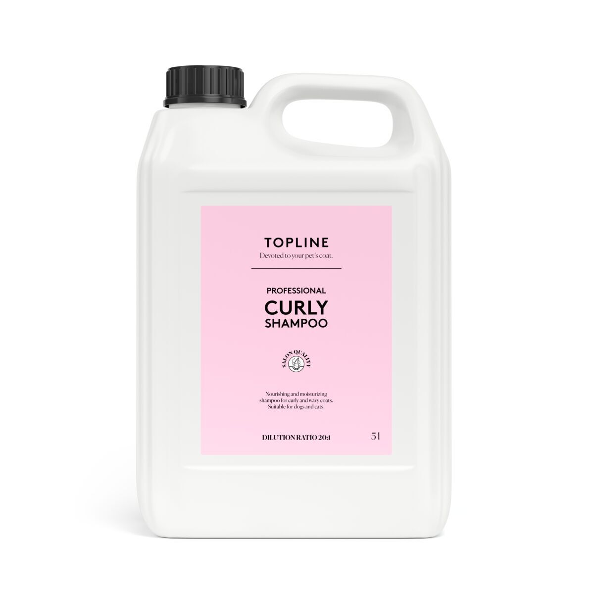 Topline Curly Hundesjampo Professional 5 liter
