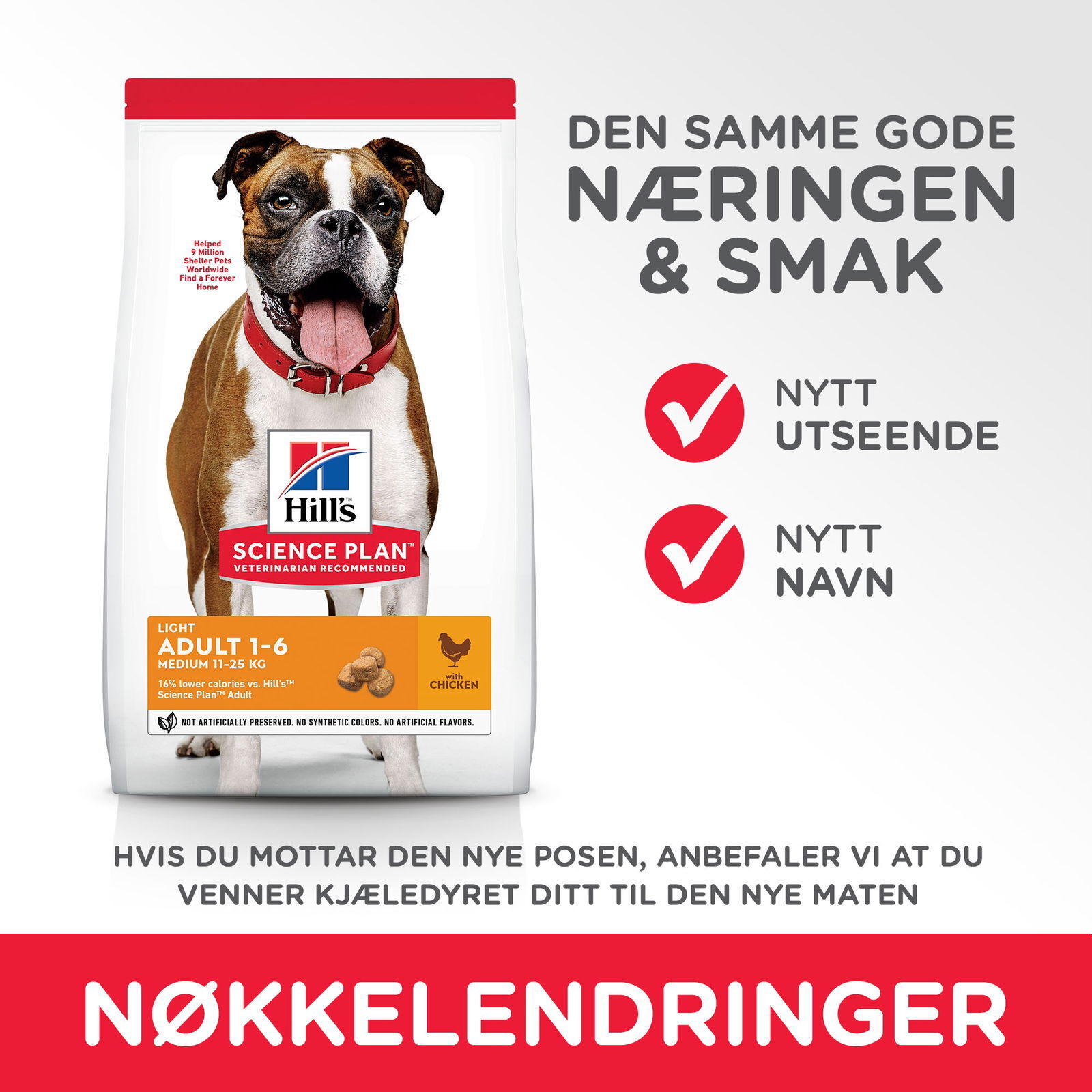 Hill's Science Plan Dog Adult Light Chicken