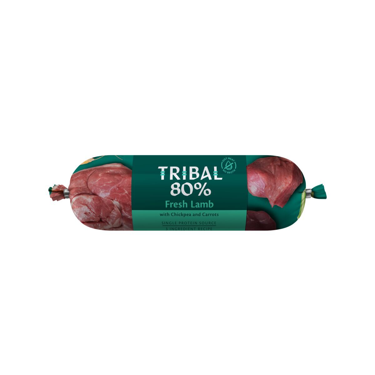 Tribal Dog 80% Lamb Sausage Hundefôr 300 g - Monoprotein