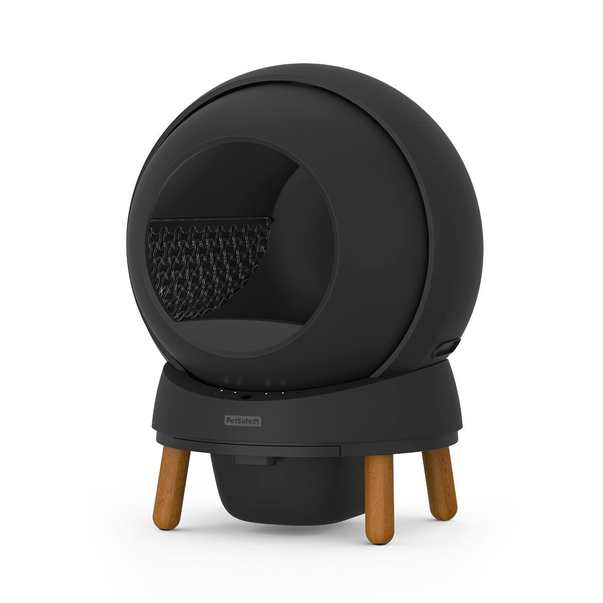 PetSafe SmartSpin Self-Cleaning Litter Box, Black
