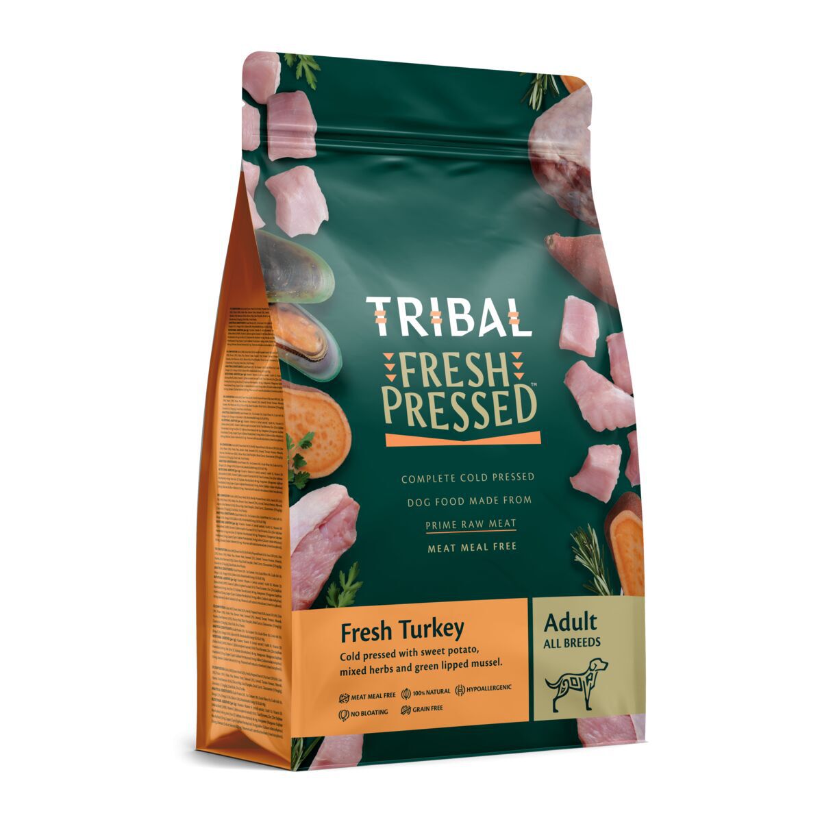 Tribal Fresh Pressed Dog Adult Turkey Tørrfôr til Hund 2,5 kg