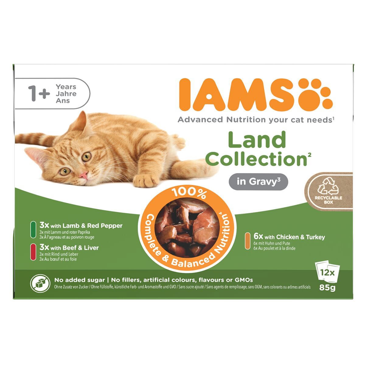 Iams Advanced Nutrition Wetfood Senior Gravy - Multibox 12-pack