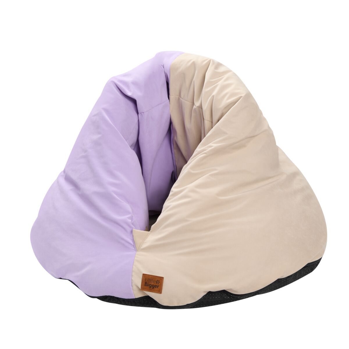 Little&Bigger Snuggly Triangel Katteiglo Lilla/Beige - Huler