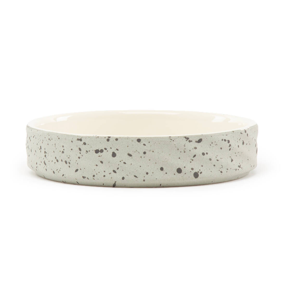 Scruffs Zen ceramic cat saucer gray