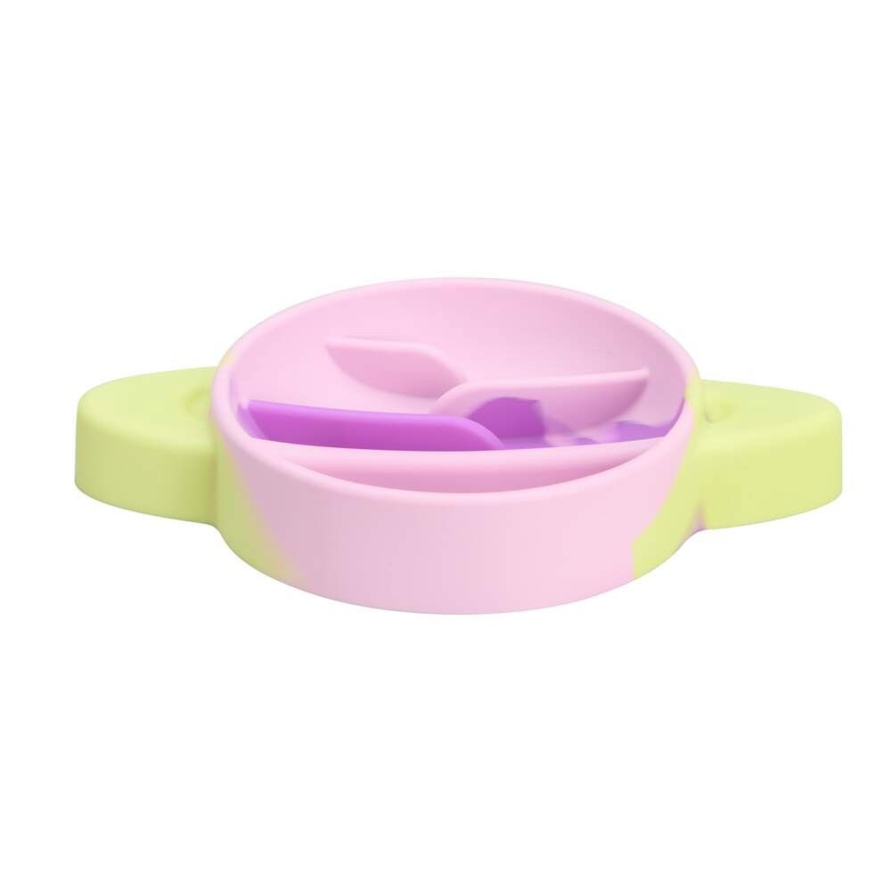Little&Bigger Saturn silicone slow feed bowl tricolor
