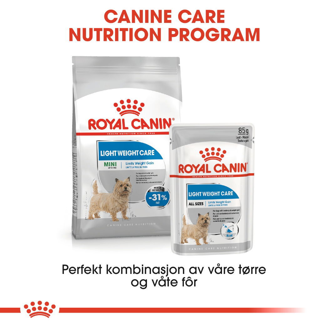 Royal Canin Light Weight Care Mini Adult tørrfôr til hund