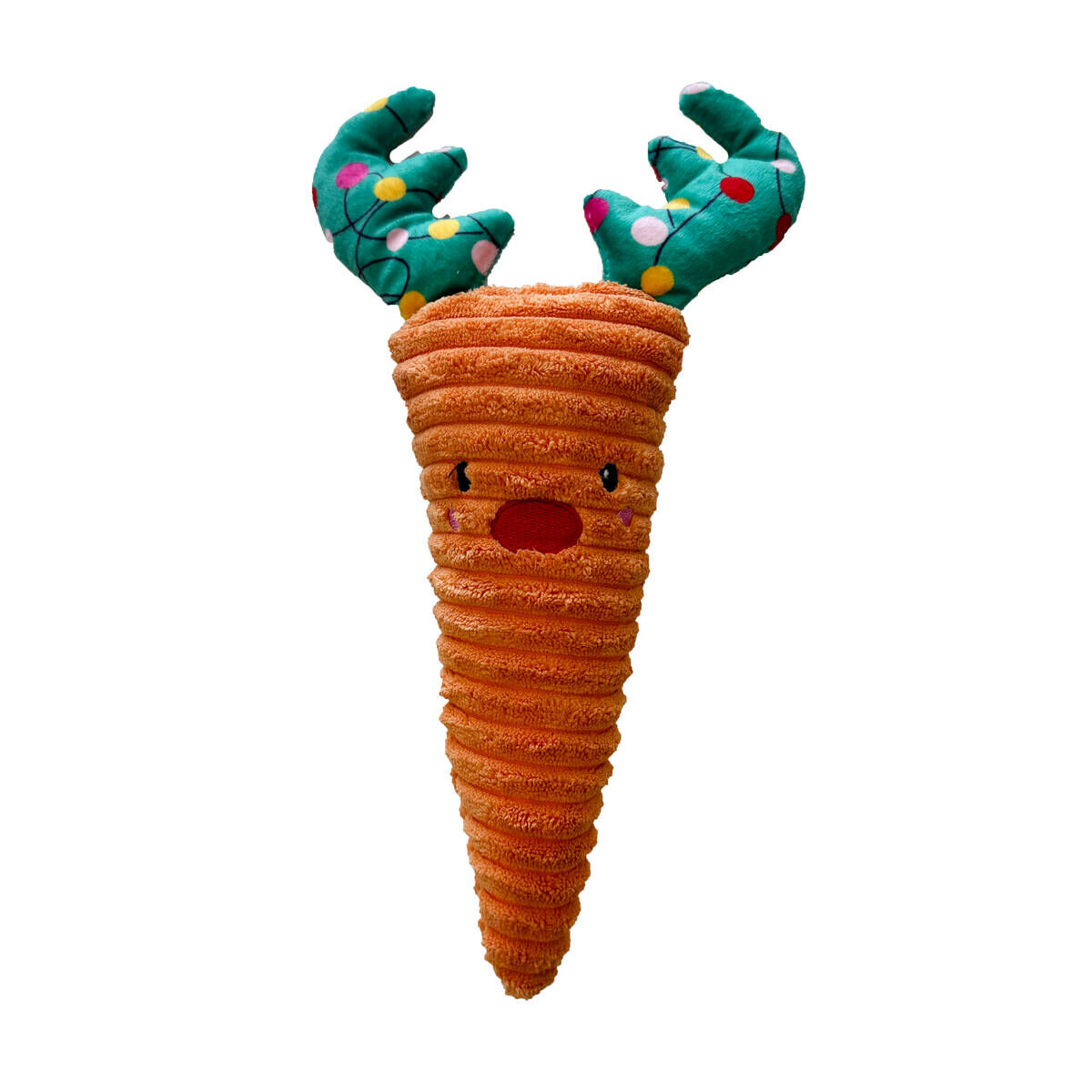 Bark-A-Boo Christmas Wishes Gulrot Pipende Hundeleke 29 cm - Juleleker for hunder