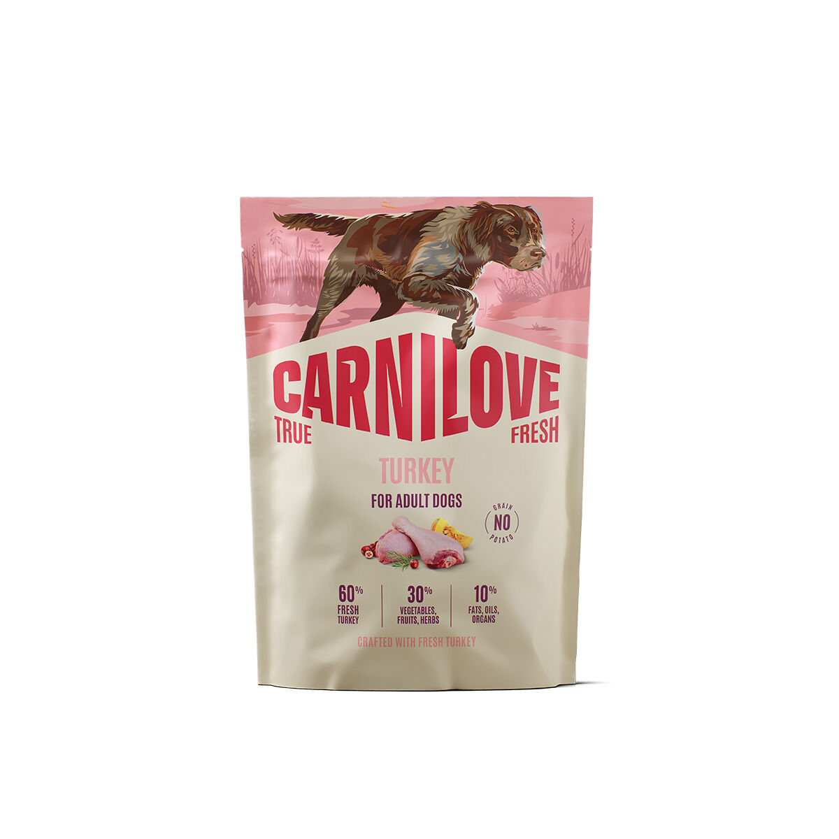 CARNILOVE TRUE FRESH dog dry turkey for adult all breeds
