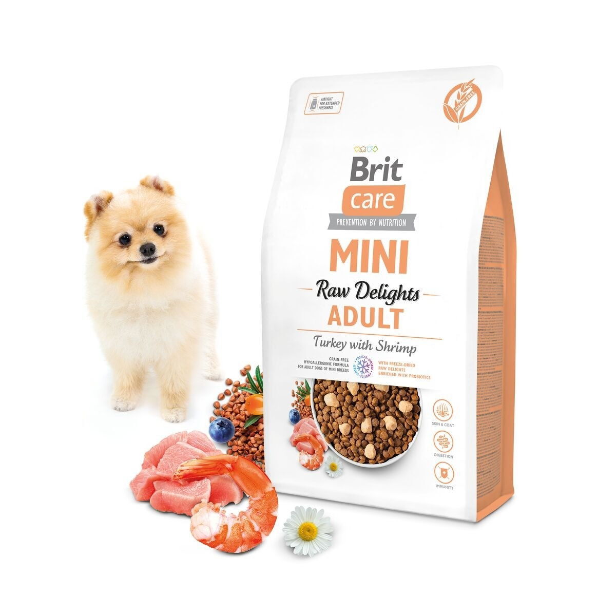 Brit Care Mini FD Raw Delights Turkey with Shrimp