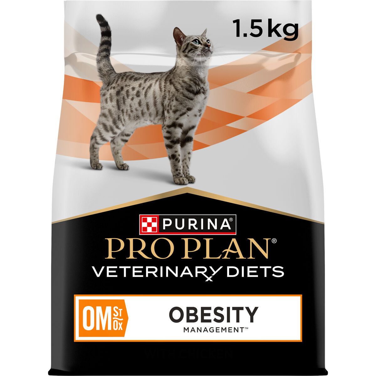 Purina Pro Plan Veterinary Diets Cat OM St/Ox Obesity Management 1,5 kg - Veterinærfôr for overvekt hos katt