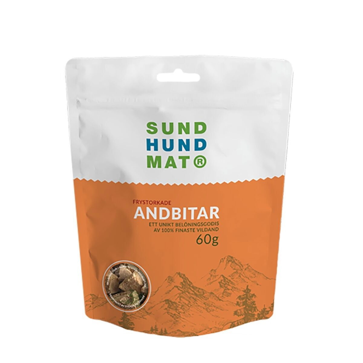 SH Frystorkade Andbitar 60g