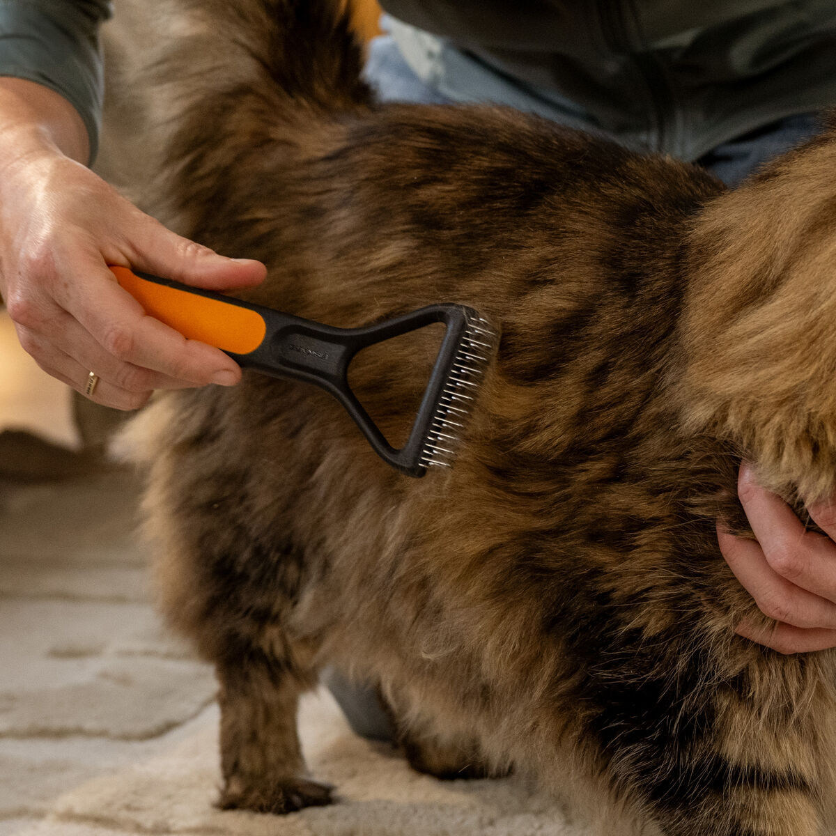 Fiskars dematting rake