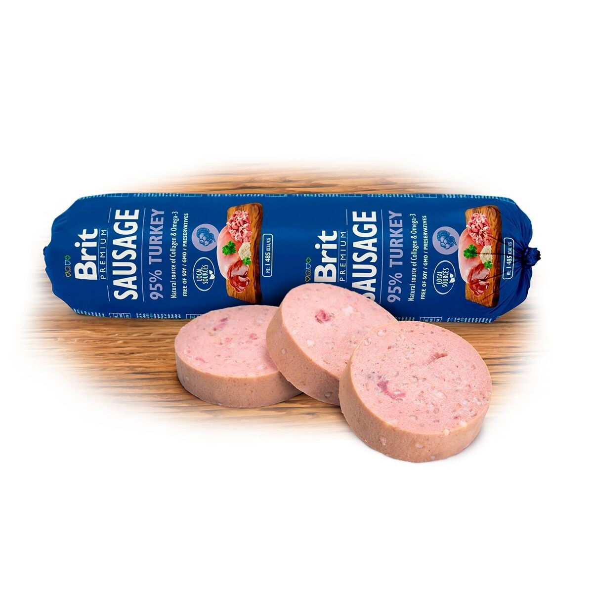 Brit Premium Köttkorvar Kalkon 800 g