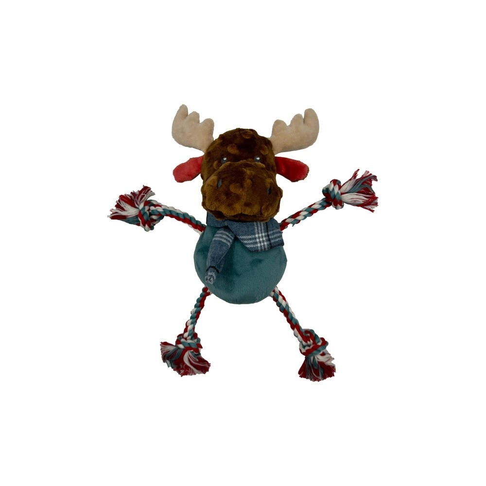 Bark-A-Boo Mistletoe Cabin X-rope limbs moose