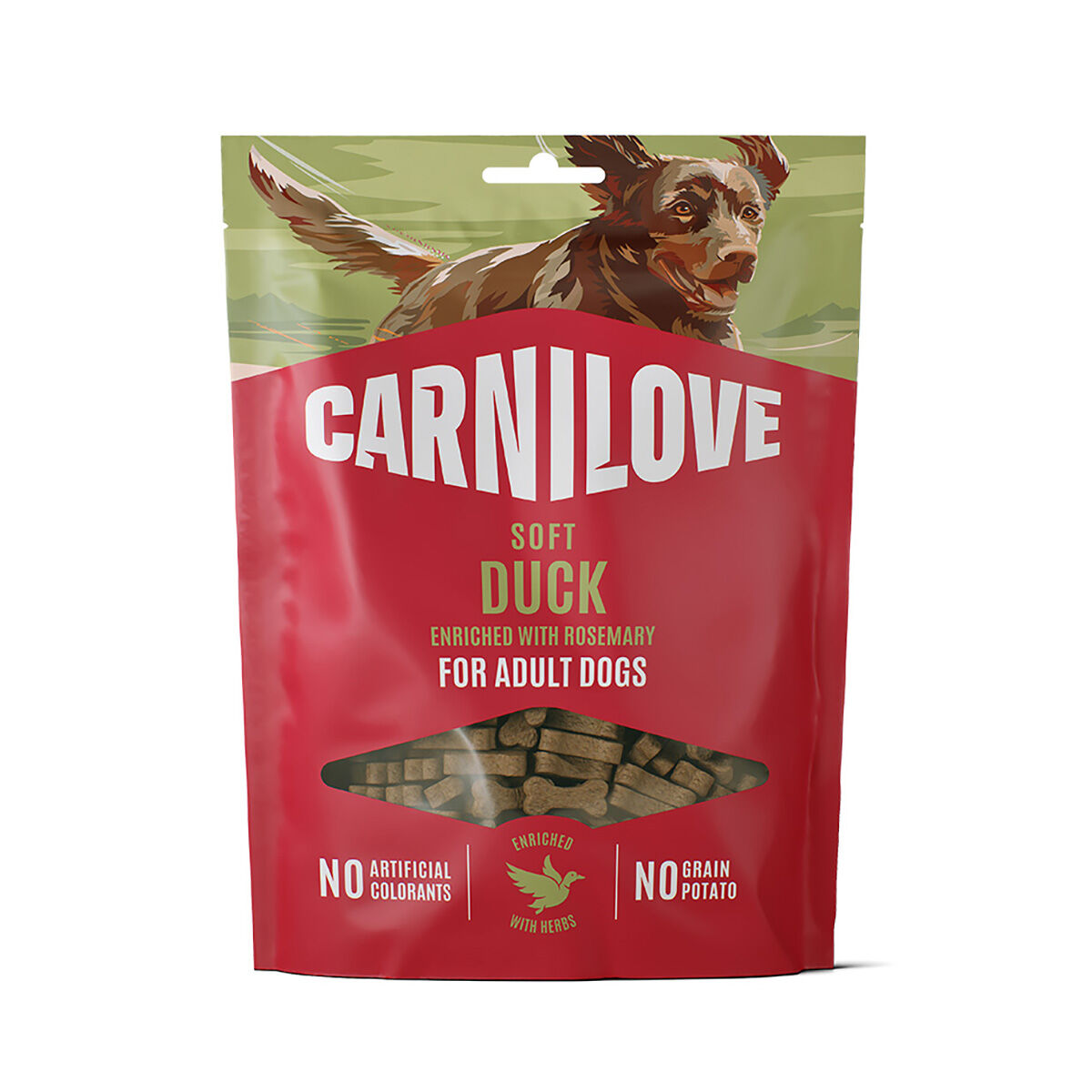 CARNILOVE Dog SOFT Snack Duck enriched with Rosemary 200 g