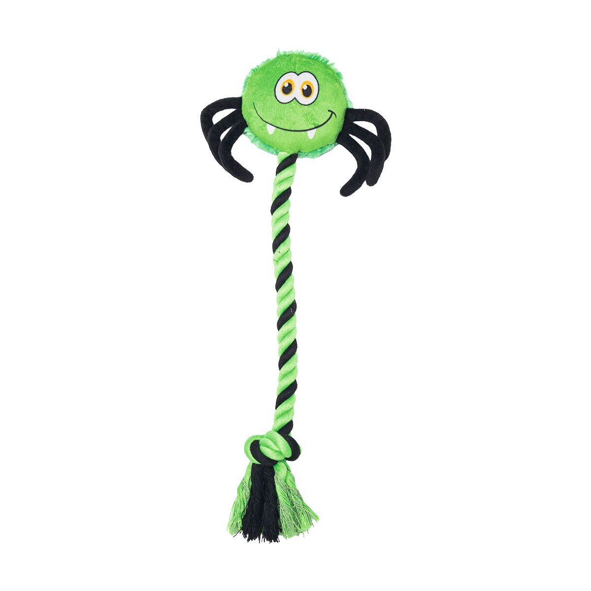 Beeztees Halloween Edderkopp med Tau Hundeleke 46 cm - Tauleker