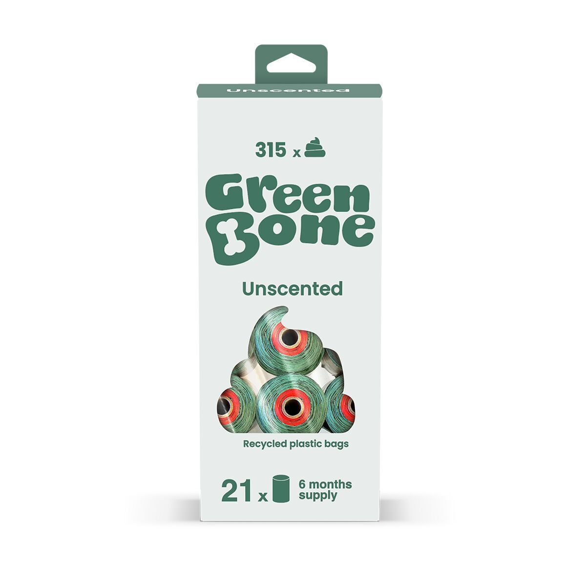 Green Bone Biobajspåsar Oparfymerad Refill