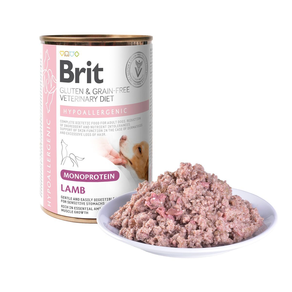 Brit Veterinary Diet for dogs Hypoallergenic Monoprotein Lamb Can 400g