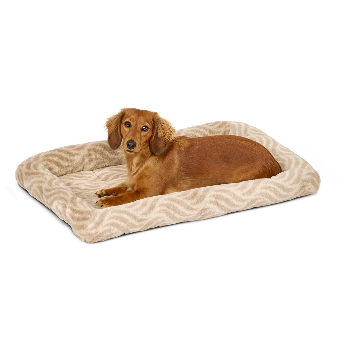 Midwest QuietTime Wave Hundeseng/Katteseng Beige 76x49cm - Hundesenger